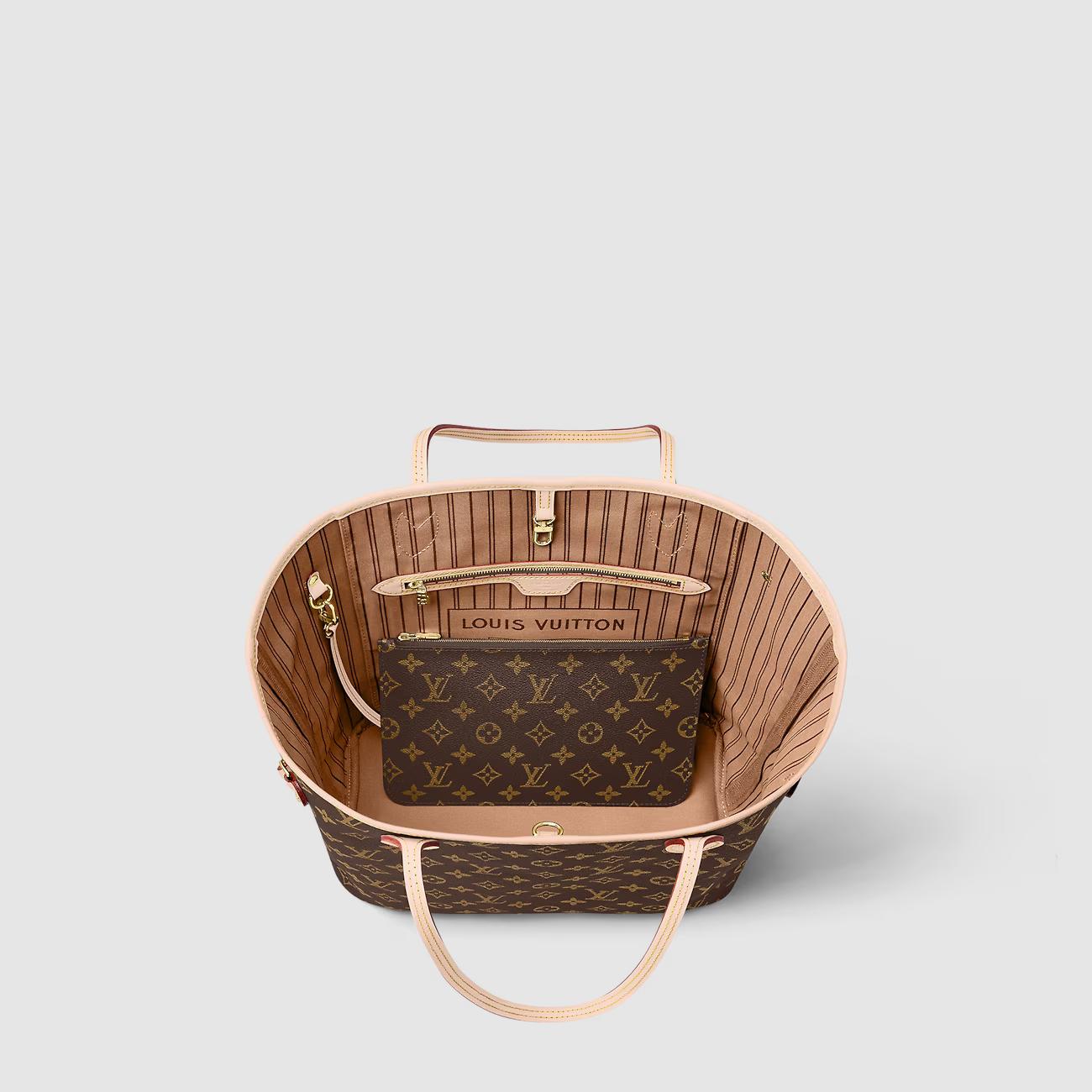 Túi Louis Vuitton Neverfull MM Nữ Monogram Be